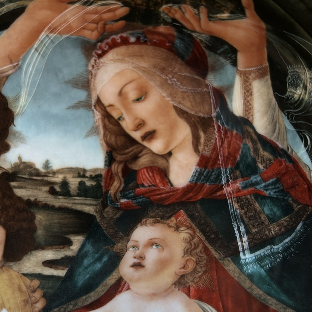 Gloria fine porcelain, botticelli “Vierge du Magnificant” Florence - Picture 6 of 10